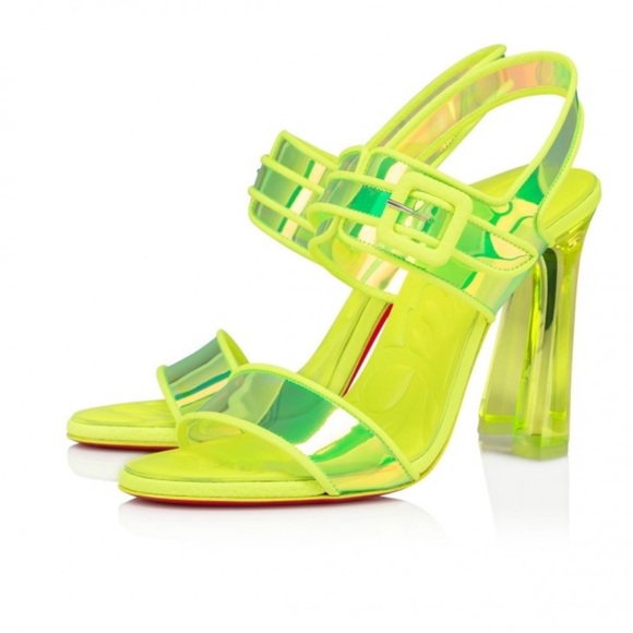 Christian Louboutin Loubi Duniss Holographic heels 100mm RETAIL 1,095 - Picture 2 of 12